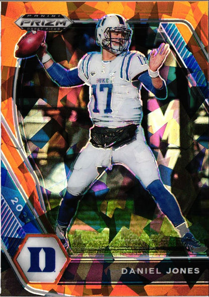 2021 Panini Prizm Draft Picks Collegiate Orange Ice Daniel Jones