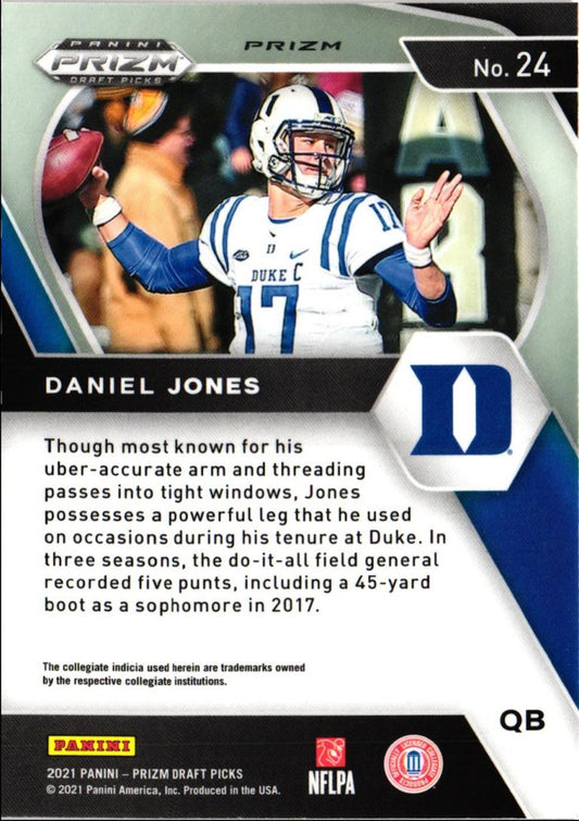 2021 Panini Prizm Draft Picks Collegiate Orange Ice Daniel Jones