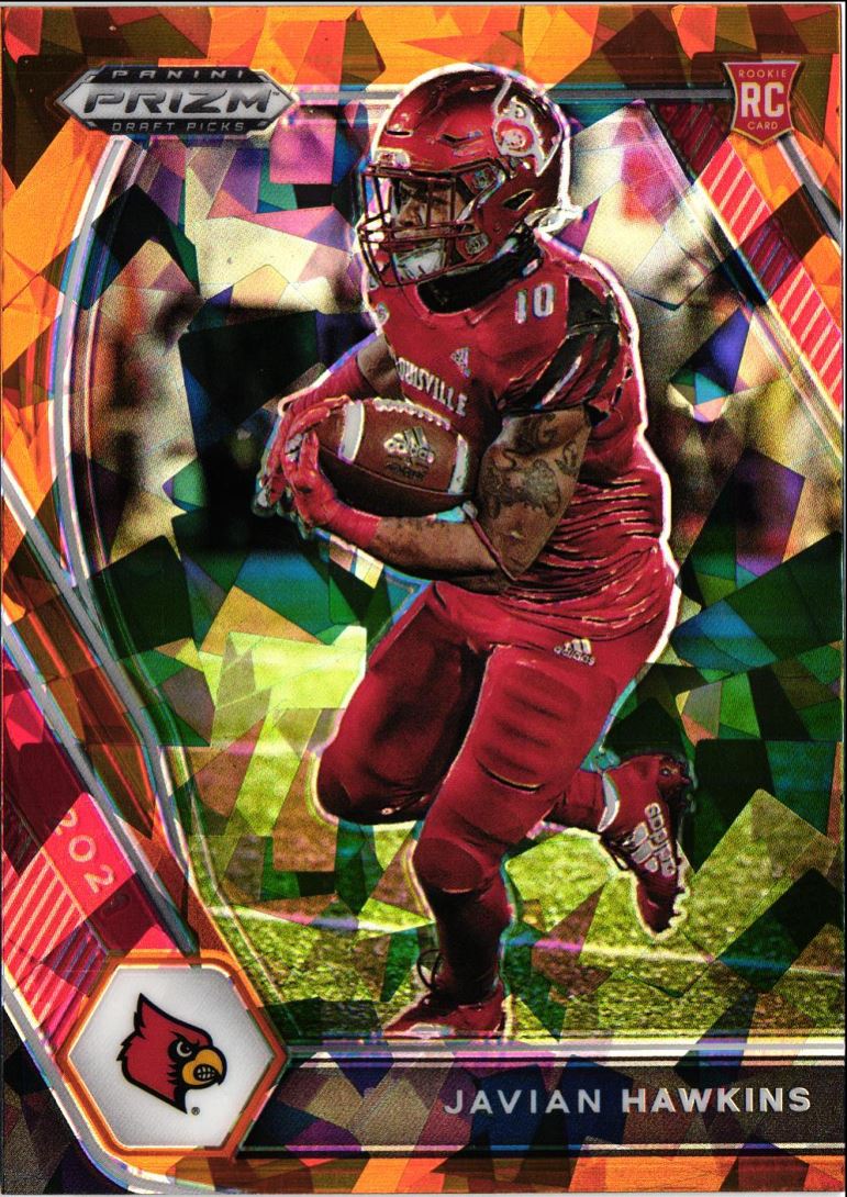 2021 Panini Prizm Draft Picks Collegiate Orange Ice Javian Hawkins