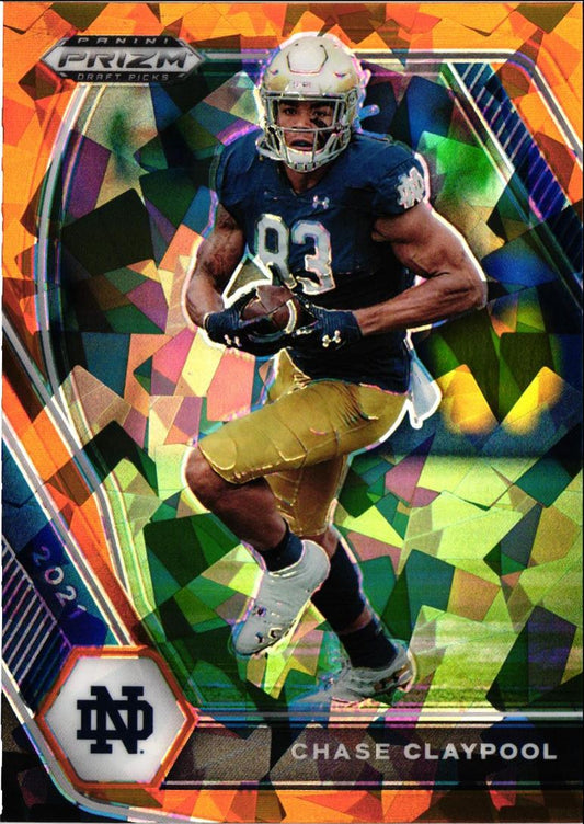 2021 Panini Prizm Draft Picks Collegiate Orange Ice Chase Claypool