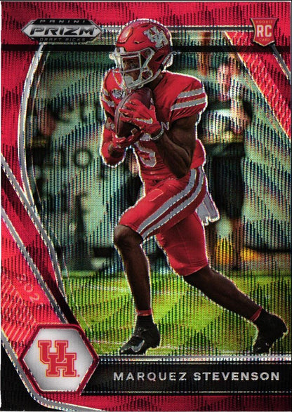 2021 Panini Prizm Draft Picks Collegiate Red Wave Marquez Stevenson