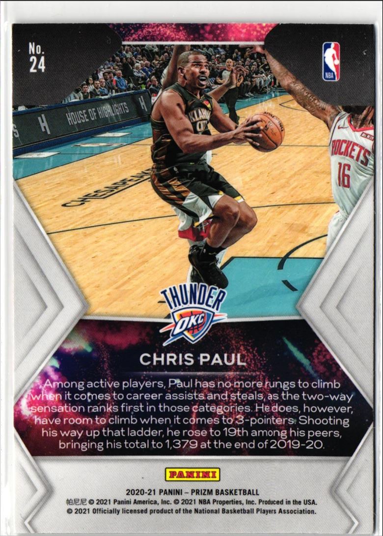 2021 Panini Prizm Fireworks Chris Paul