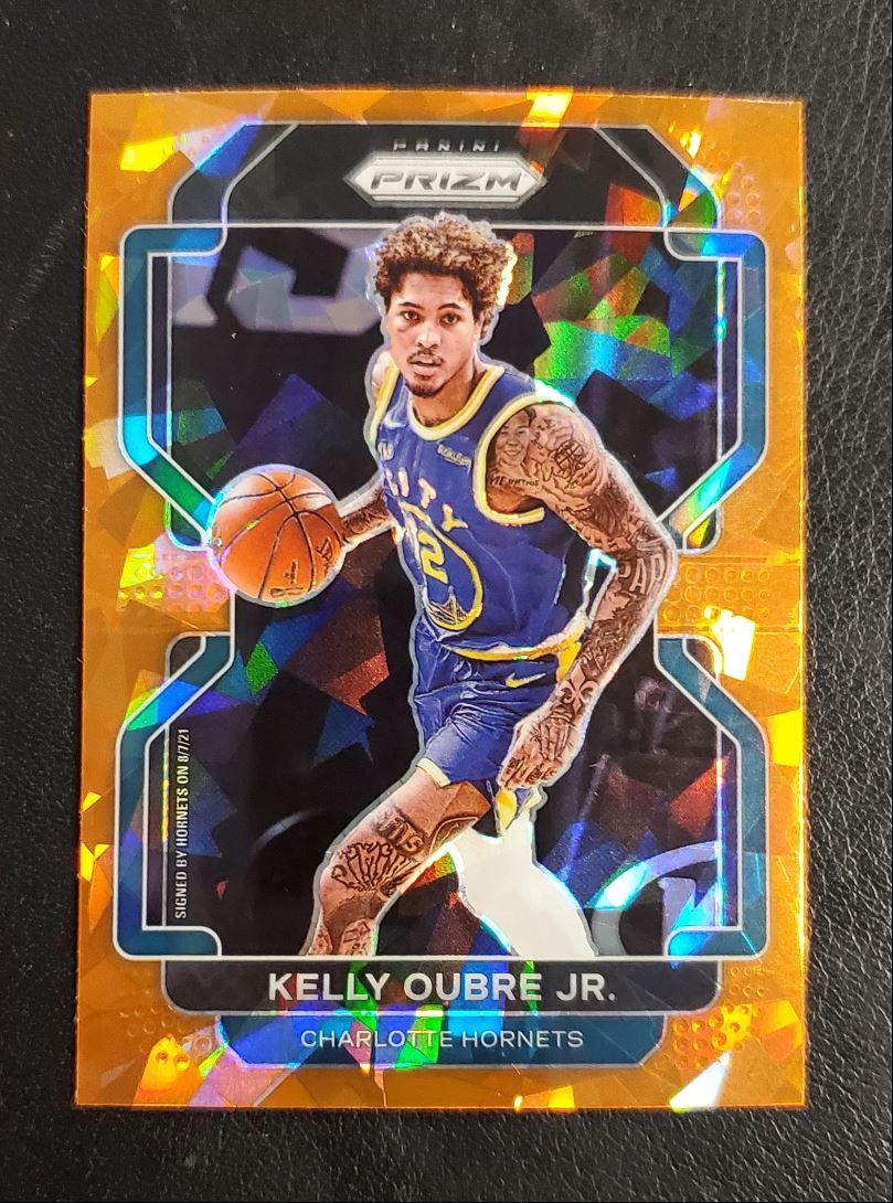 2021 Panini Prizm Orange Cracked Ice Kelly Oubre Jr.