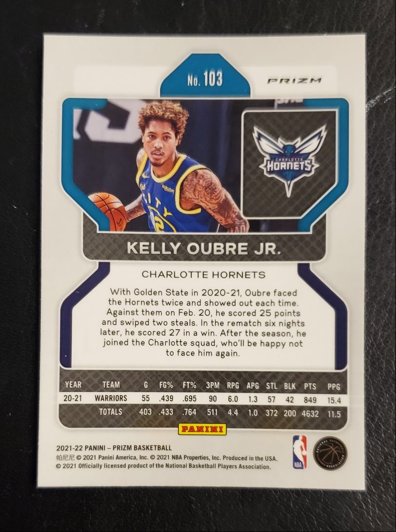 2021 Panini Prizm Orange Cracked Ice Kelly Oubre Jr.