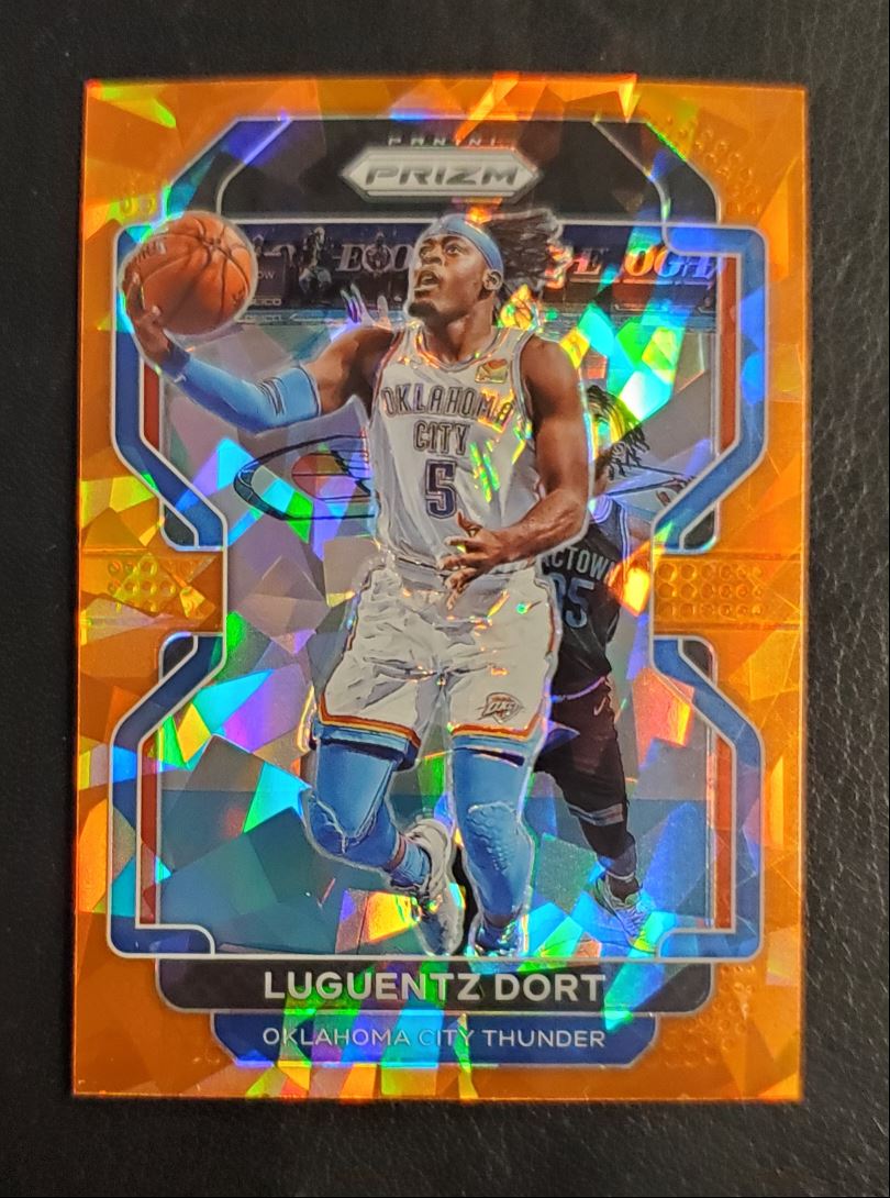 2021 Panini Prizm Orange Cracked Ice Luguentz Dort