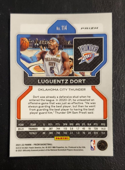 2021 Panini Prizm Orange Cracked Ice Luguentz Dort