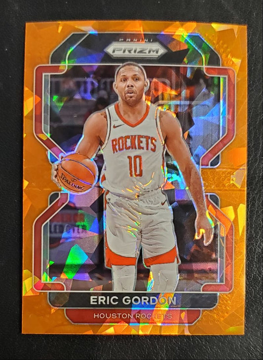 2021 Panini Prizm Orange Cracked Ice Eric Gordon