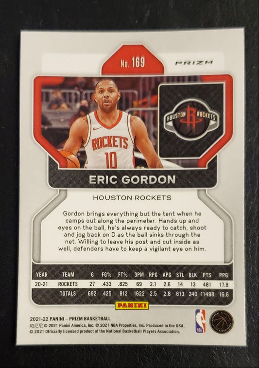 2021 Panini Prizm Orange Cracked Ice Eric Gordon