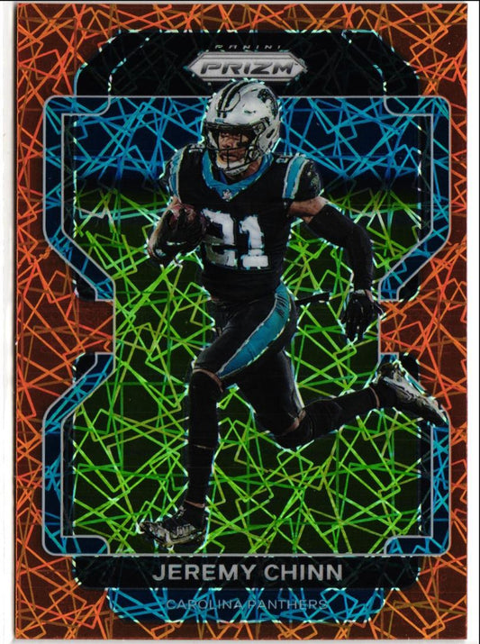 2021 Panini Prizm Orange Laser Prizm Jeremy Chinn