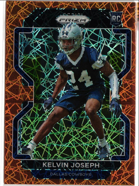 2021 Panini Prizm Orange Laser Prizm Kelvin Joseph