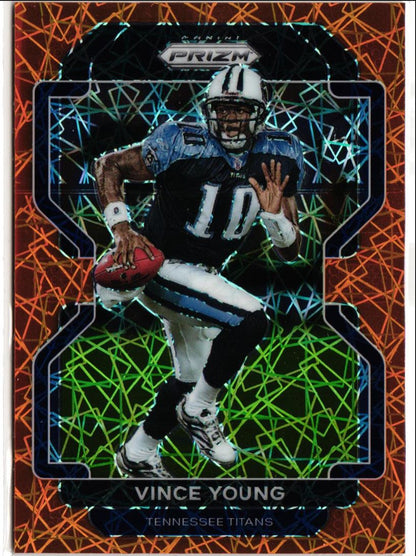 2021 Panini Prizm Orange Laser Prizm Vince Young