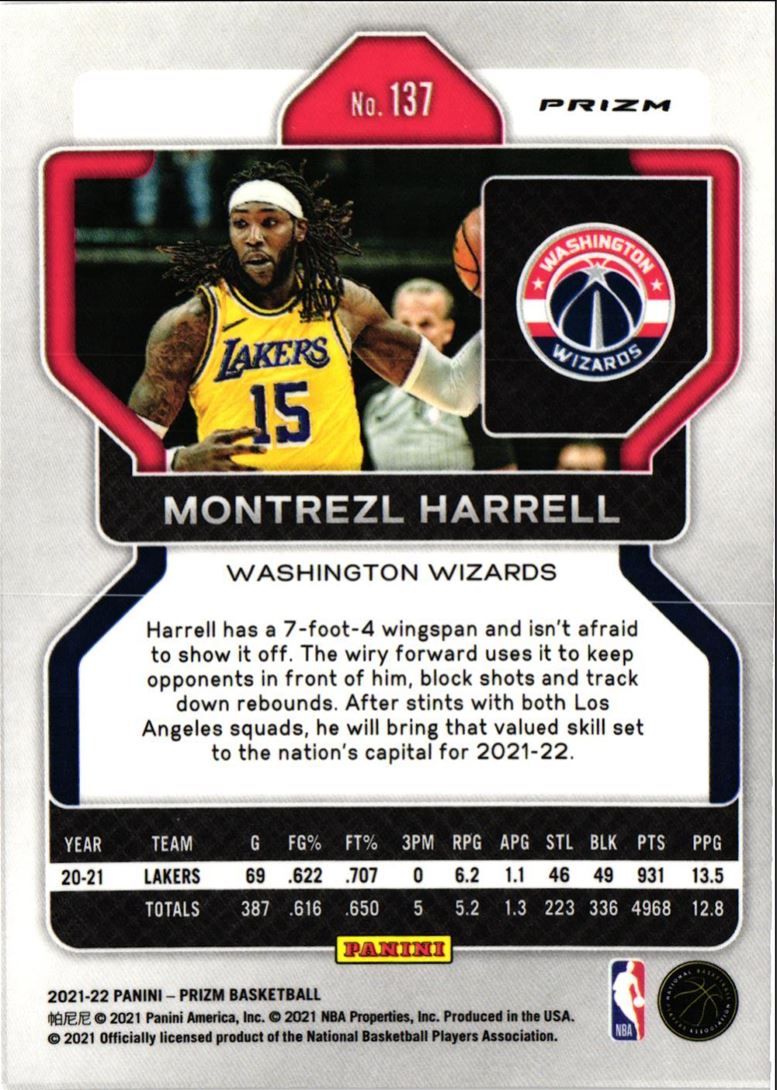 2021 Panini Prizm Silver Prizm Montrezl Harrell