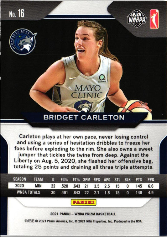 2021 Panini Prizm WNBA Bridget Carleton