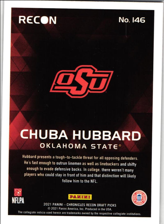 2021 Panini Recon Draft Picks Chuba Hubbard