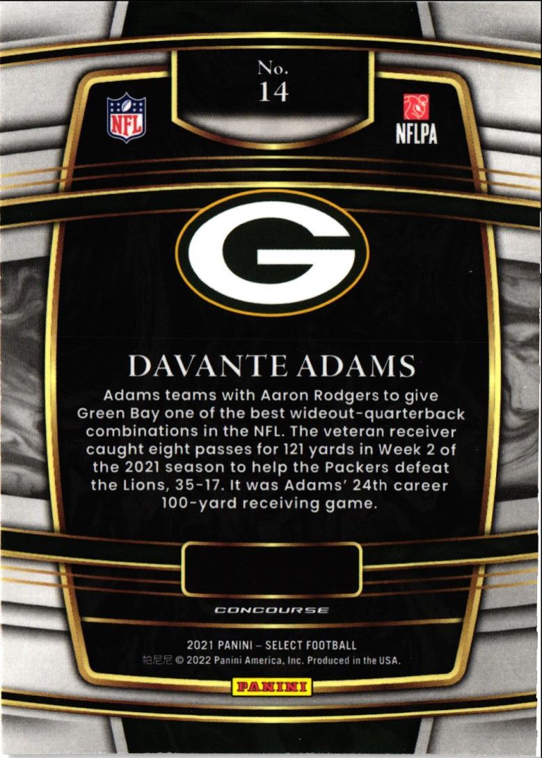 2021 Panini Select Davante Adams