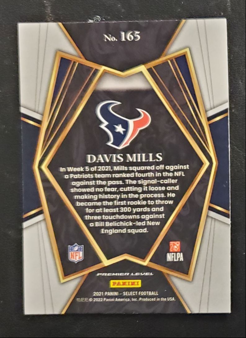 2021 Panini Select Davis Mills