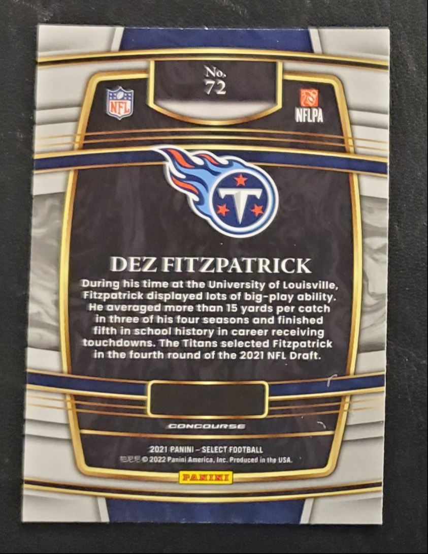 2021 Panini Select Dez Fitzpatrick