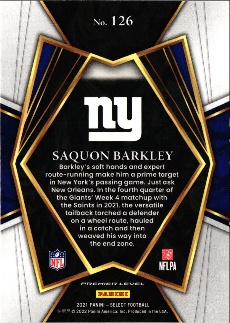 2021 Panini Select Premier Level Saquon Barkley