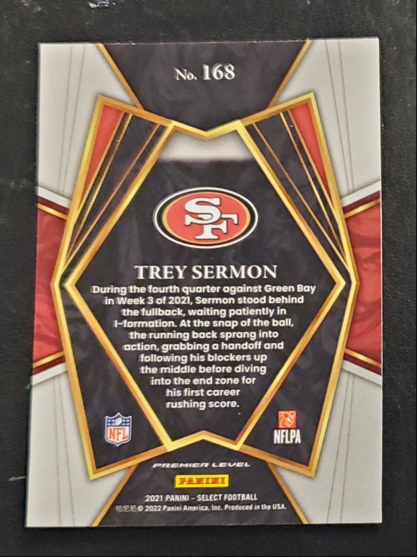 2021 Panini Select Premier Level Trey Sermon