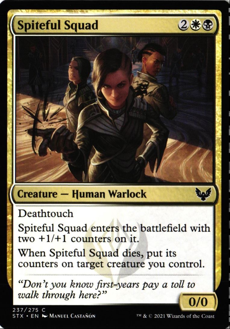 2021 Strixhaven : School of Mages Spiteful Squad