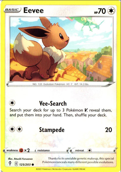 2021 Sword & Shield - Evolving Skies Eevee