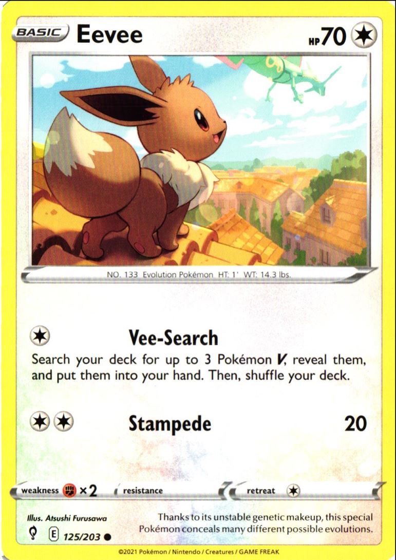 2021 Sword & Shield - Evolving Skies Eevee