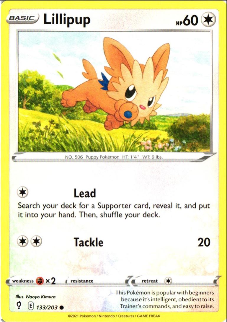 2021 Sword & Shield - Evolving Skies Lillipup