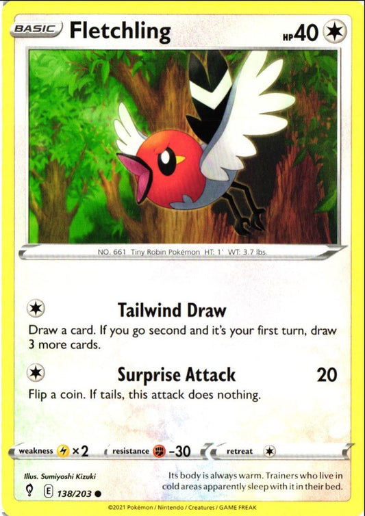 2021 Sword & Shield - Evolving Skies Fletchling