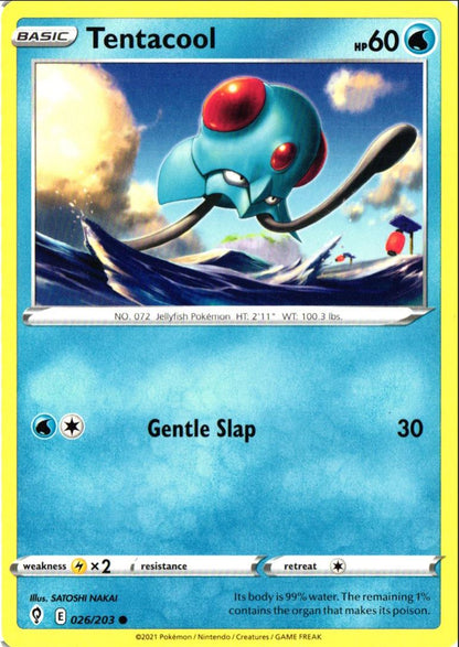 2021 Sword & Shield - Evolving Skies Tentacool