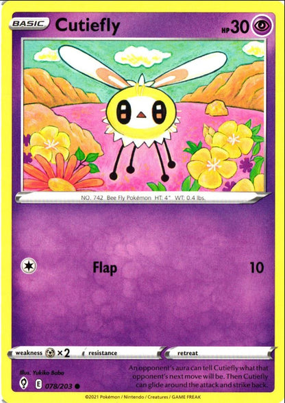 2021 Sword & Shield - Evolving Skies Cutiefly