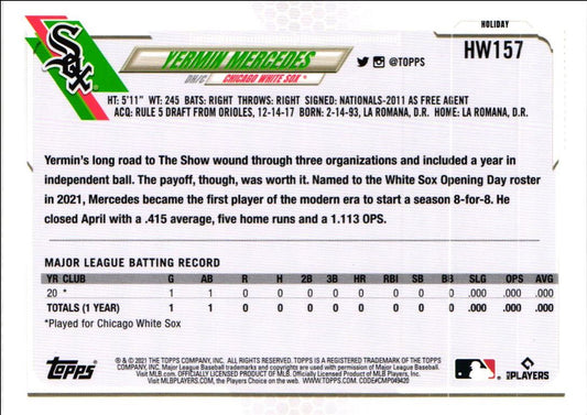 2021 Topps Holiday Yermin Mercedes