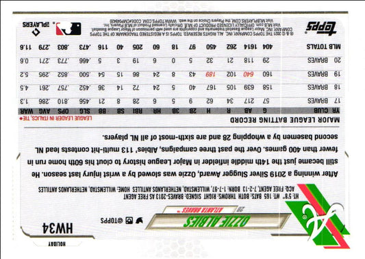 2021 Topps Holiday Ozzie Albies