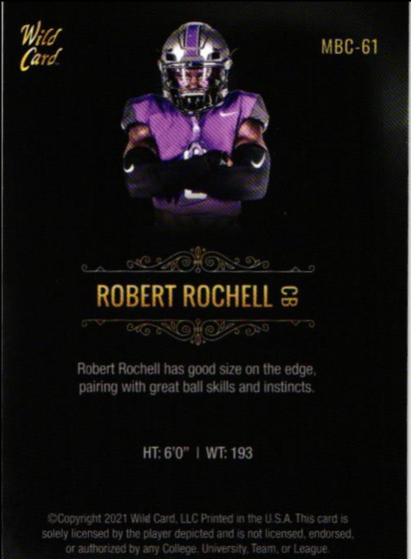 2021 Wild Card Matte Black Robert Rochell