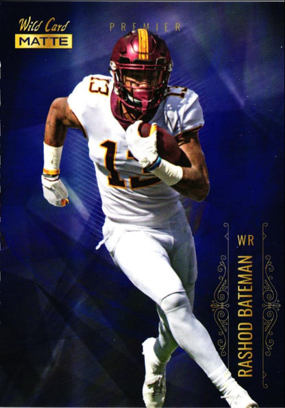 2021 Wild Card Matte Blue Rashod Bateman