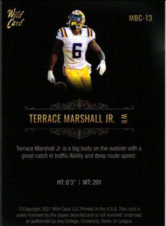 2021 Wild Card Matte Terrace Marshall Jr.