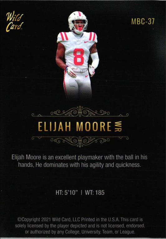 2021 Wild Card Matte Elijah Moore