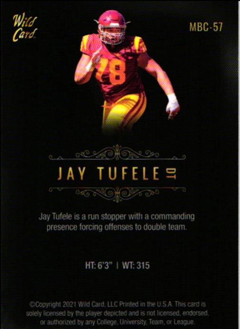 2021 Wild Card Matte Jay Tufele