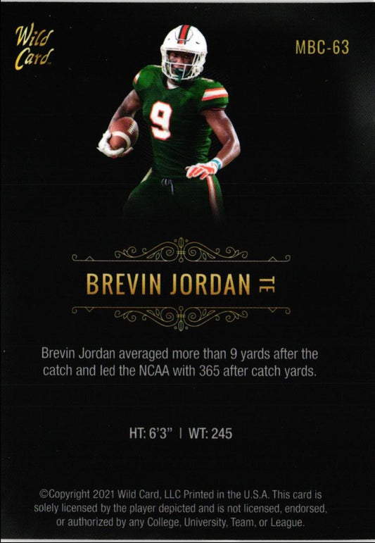 2021 Wild Card Matte Brevin Jordan