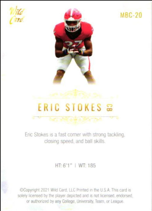 2021 Wild Card Matte White Eric Stokes