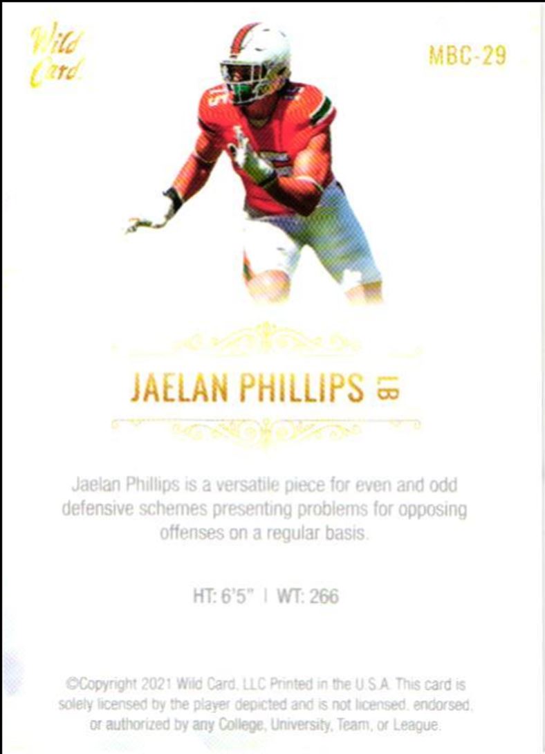 2021 Wild Card Matte White Jaelan Phillips