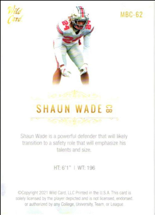 2021 Wild Card Matte White Shaun Wade