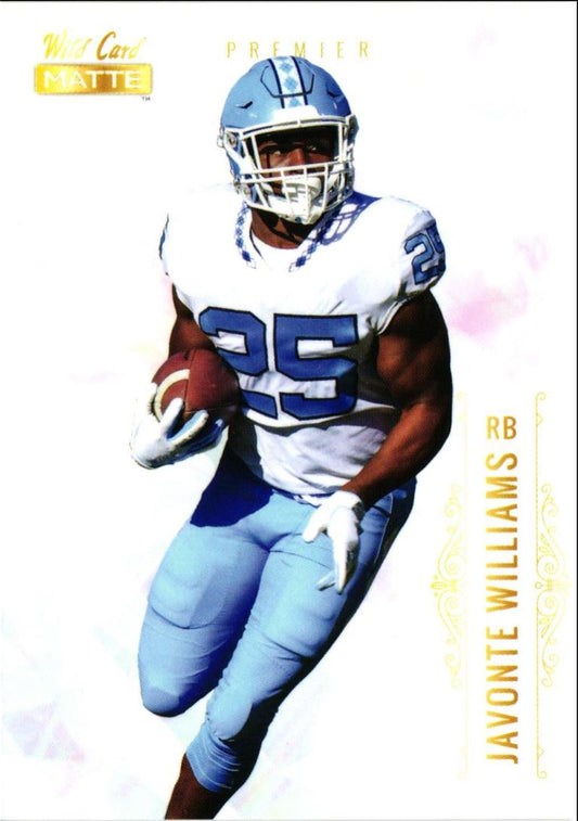 2021 Wild Card Matte White Javonte Williams