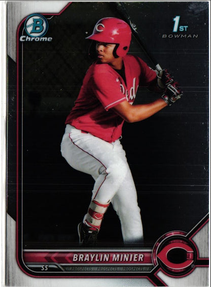 2022 Bowman Chrome Prospects Braylin Minier