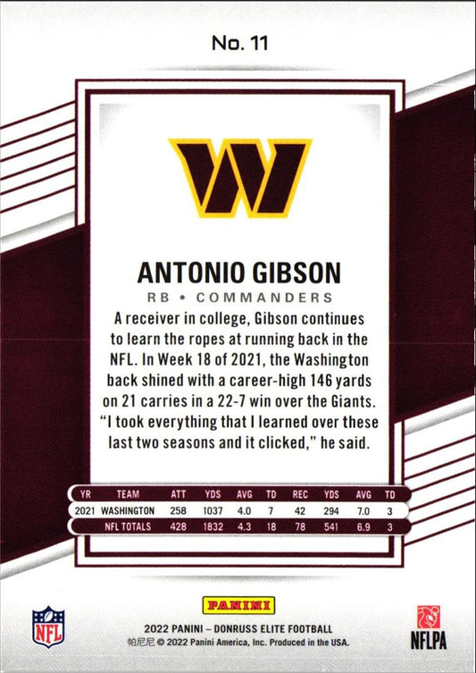 2022 Donruss Elite Antonio Gibson