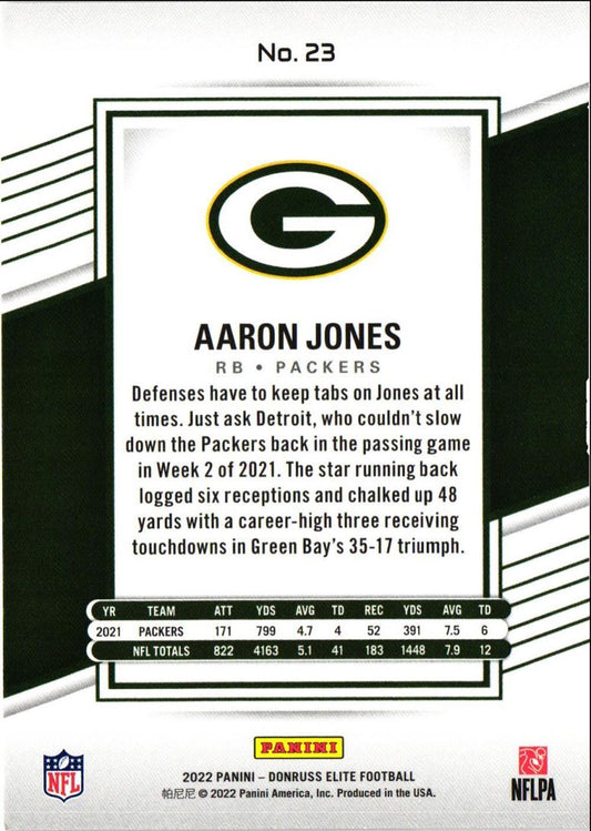 2022 Donruss Elite Aaron Jones