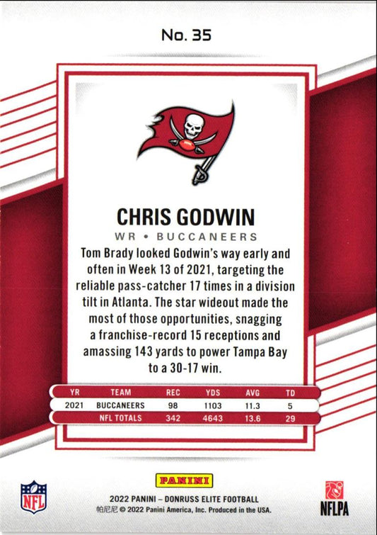 2022 Donruss Elite Chris Godwin