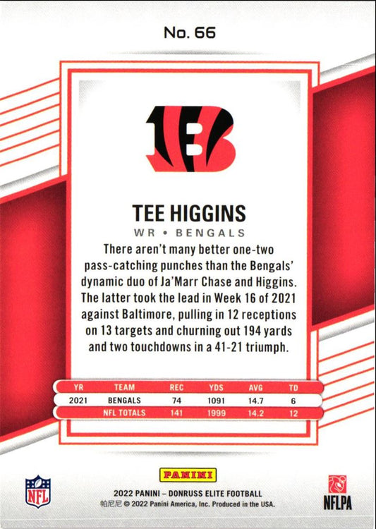 2022 Donruss Elite Tee Higgins