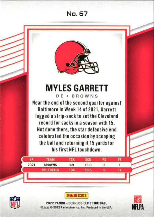 2022 Donruss Elite Myles Garrett