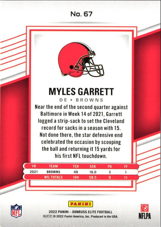 2022 Donruss Elite Myles Garrett